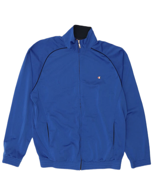 Champion Herren-Trainingsoberteil, Jacke, 2XL, Blau, Polyester