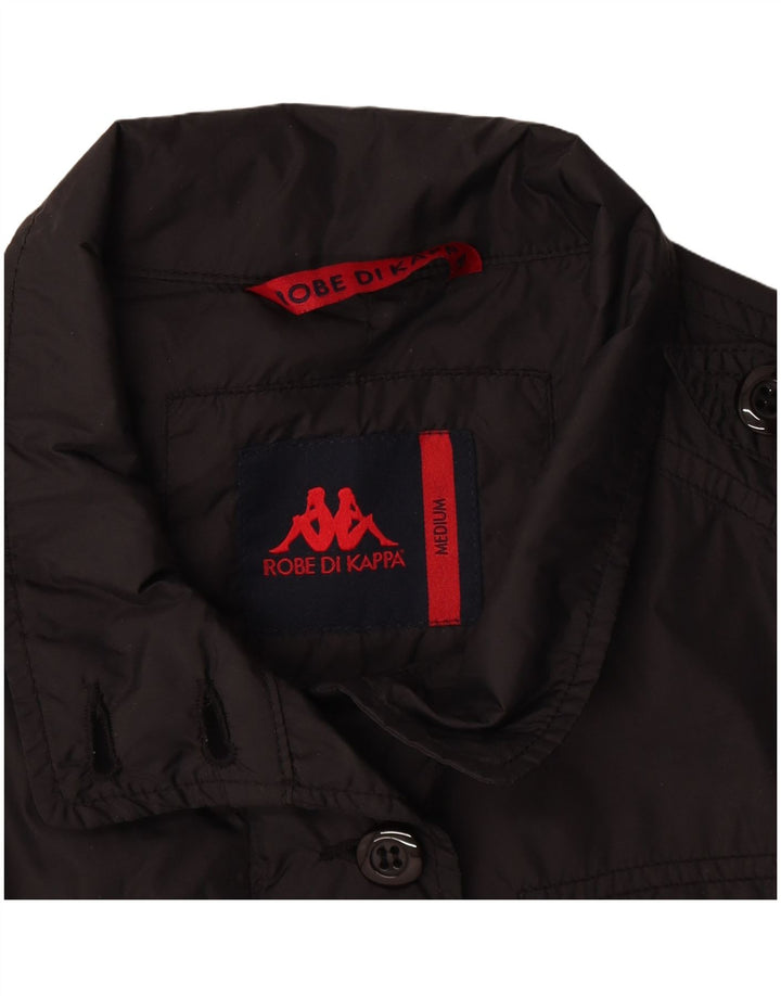 Kappa Damen Militärjacke UK 14 Medium Schwarz Polyamid