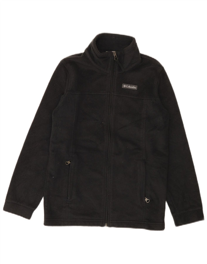 Columbia Fleecejacke für Mädchen, 10–11 Jahre, mittelgroß, Schwarz