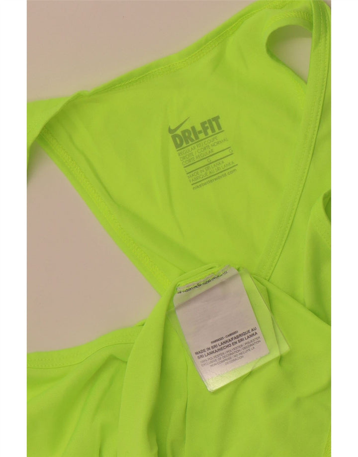 NIKE Damen-Weste Top UK 14 Large Grün Polyester Sport