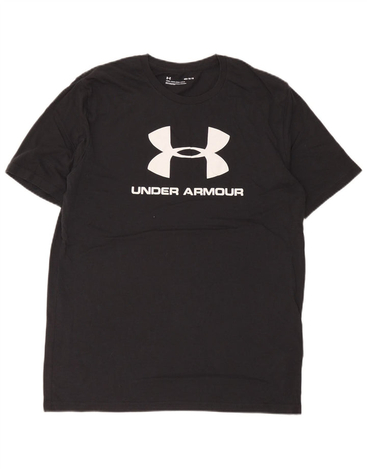 Under Armour Herren-T-Shirt mit Grafik, mittelschwarze Baumwolle