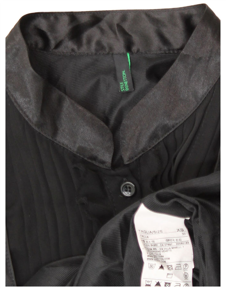 Benetton Damen Etuikleid UK 6 XS Schwarz Polyester