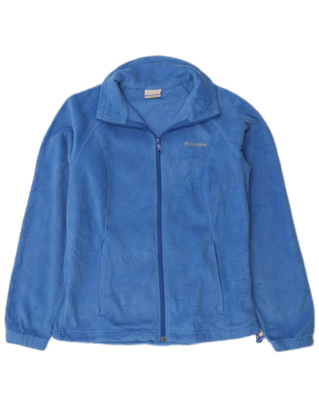 COLUMBIA Damen Fleecejacke UK 14 Mittelblaues Polyester
