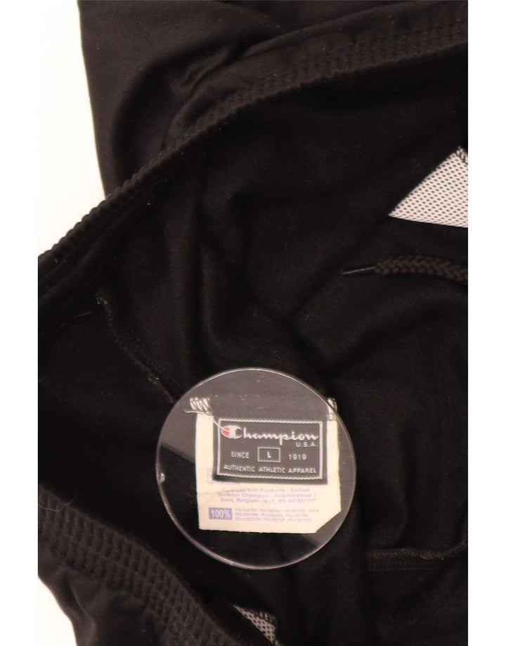 Champion Herren-Trainingshose, Jogginghose, Größe L, Schwarz, Polyester