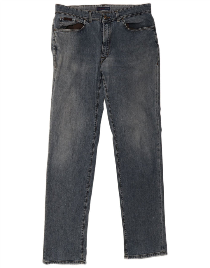 Trussardi Herren Straight Jeans W36 L34 Blau