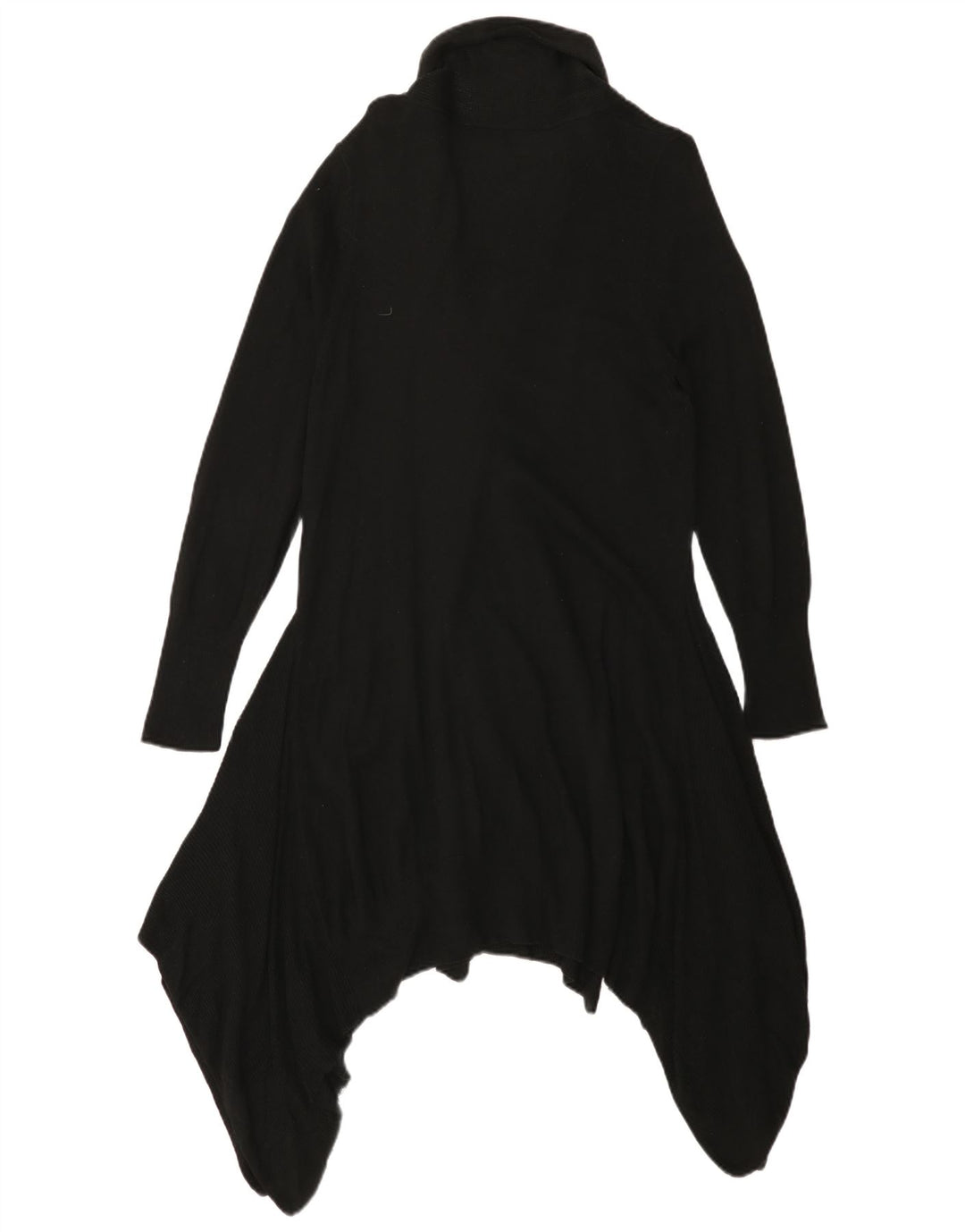 Marks & Spencer Damen Longline Open Cardigan Pullover UK 16 Large Schwarz