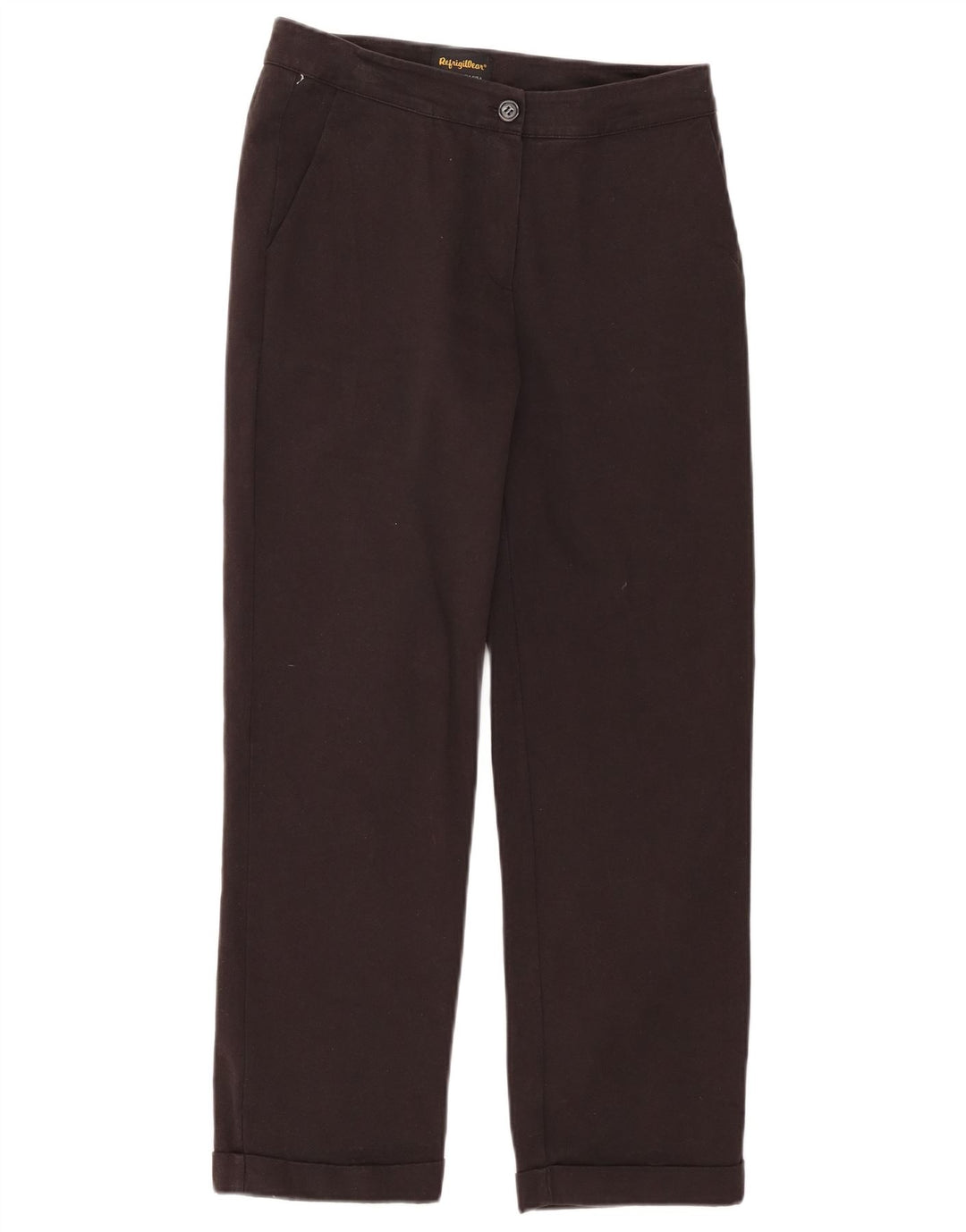 REFRIGIWEAR Gerade geschnittene Damenhose, Größe S, W28, L25, schwarze Baumwolle