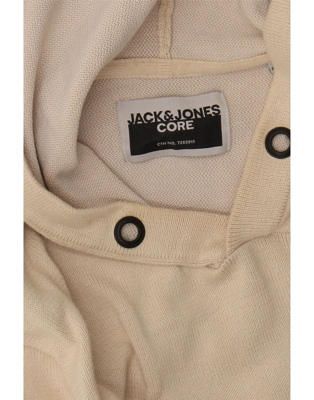 JACK & JONES Herren-Pullover mit Kapuze, Mittelbeige