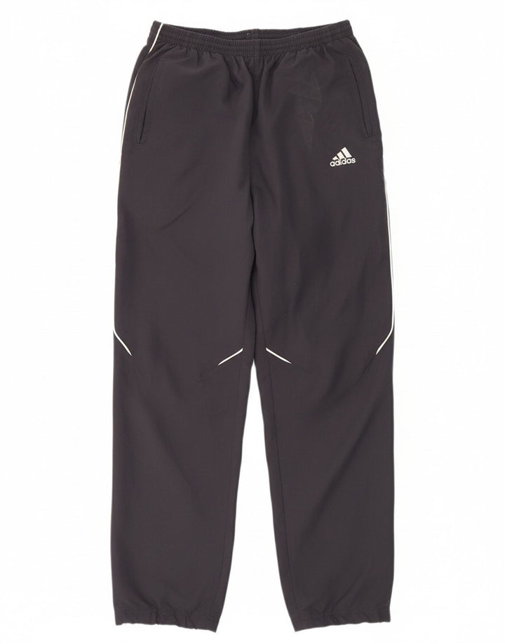 ADIDAS Boys Tracksuit Trousers 15-16 Years Grey Polyester