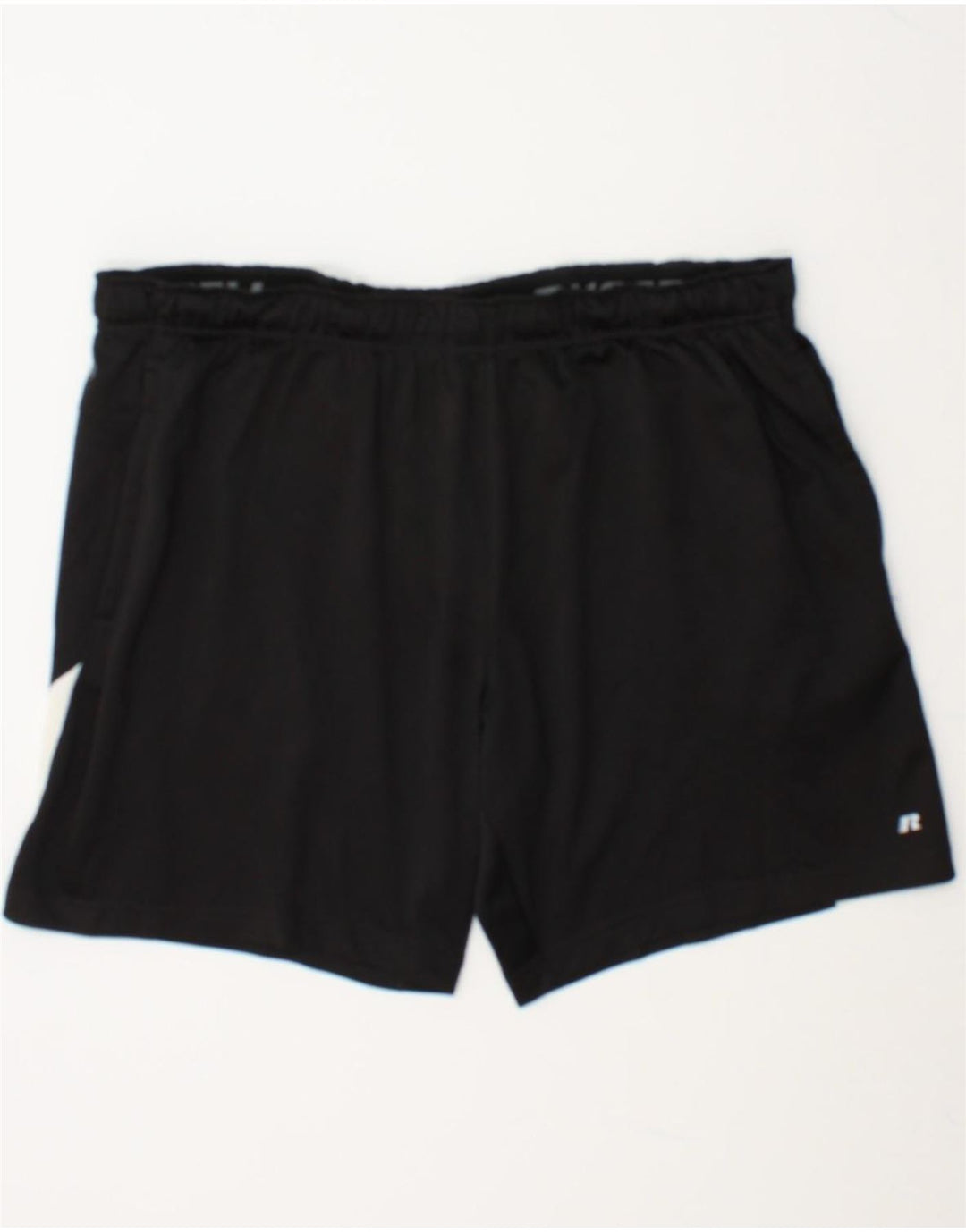 RUSSELL ATHLETIC Mens Sport Shorts XL Black Colourblock Polyester Vintage Russell Athletic and Second-Hand Russell Athletic from Messina Hembry 