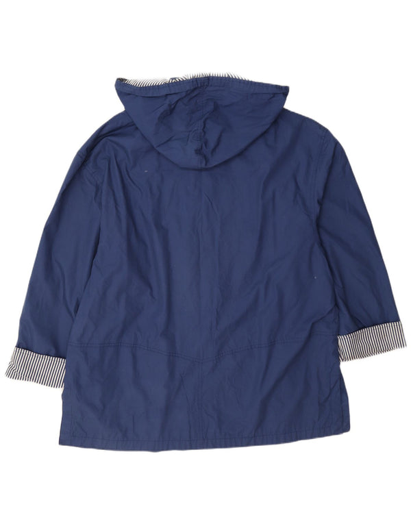 Marks & Spencer Damen St. Michael Kapuzen-Regenjacke UK 14 Large Blau