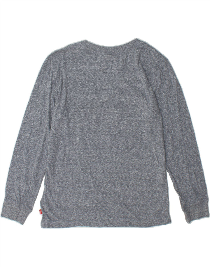 LEVI'S Boys Graphic Top Long Sleeve 12-13 Years Large Grey Cotton Vintage Levi's and Second-Hand Levi's from Messina Hembry 