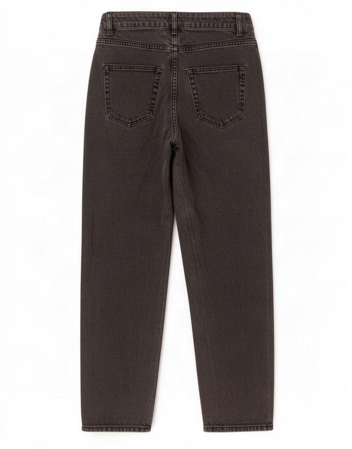 Benetton Damen Tapered Jeans W30 L27 Graue Baumwolle