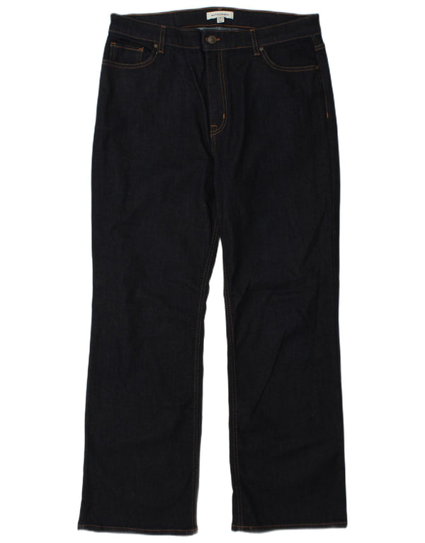 Marks & Spencer Damen Straight Jeans UK 16 Large W32 L30 Marineblau
