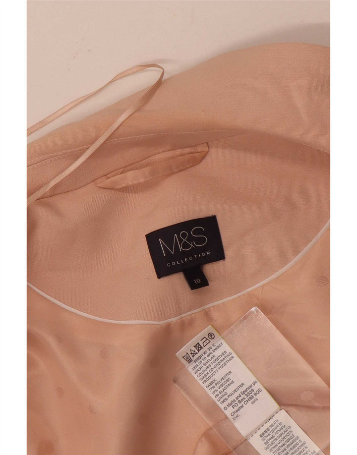 Marks & Spencer Damen Longline ärmellose Blazerjacke UK 10 Small Pink