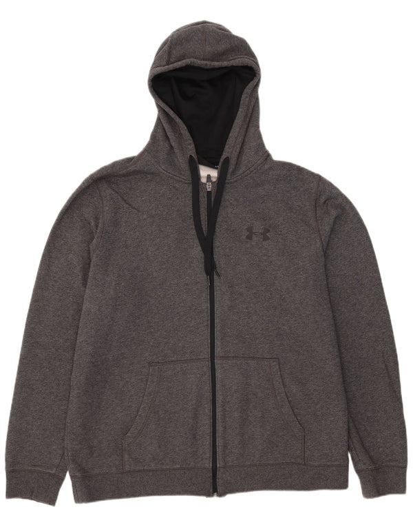 Under Armour Herren Cold Gear Zip Hoodie Pullover XL Grau Baumwolle