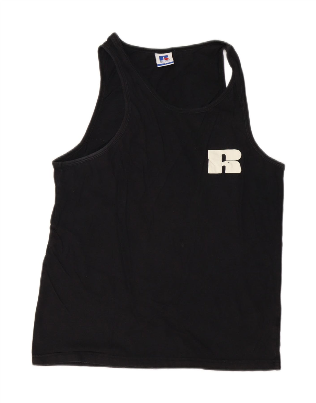 RUSSELL ATHLETIC Herren Grafik-Weste Top Small Schwarz Baumwolle