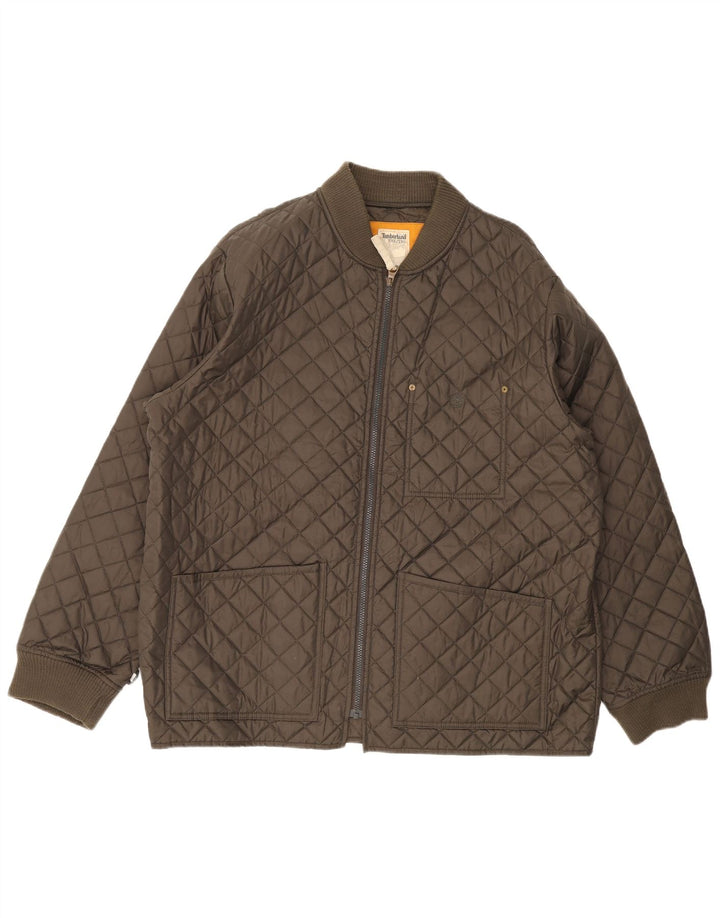 Timberland Herren Steppjacke UK 44 2XL Khaki Nylon