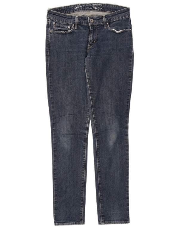 LEVI'S Womens Demi Curve Skinny Jeans  W29 L32 Blue Cotton