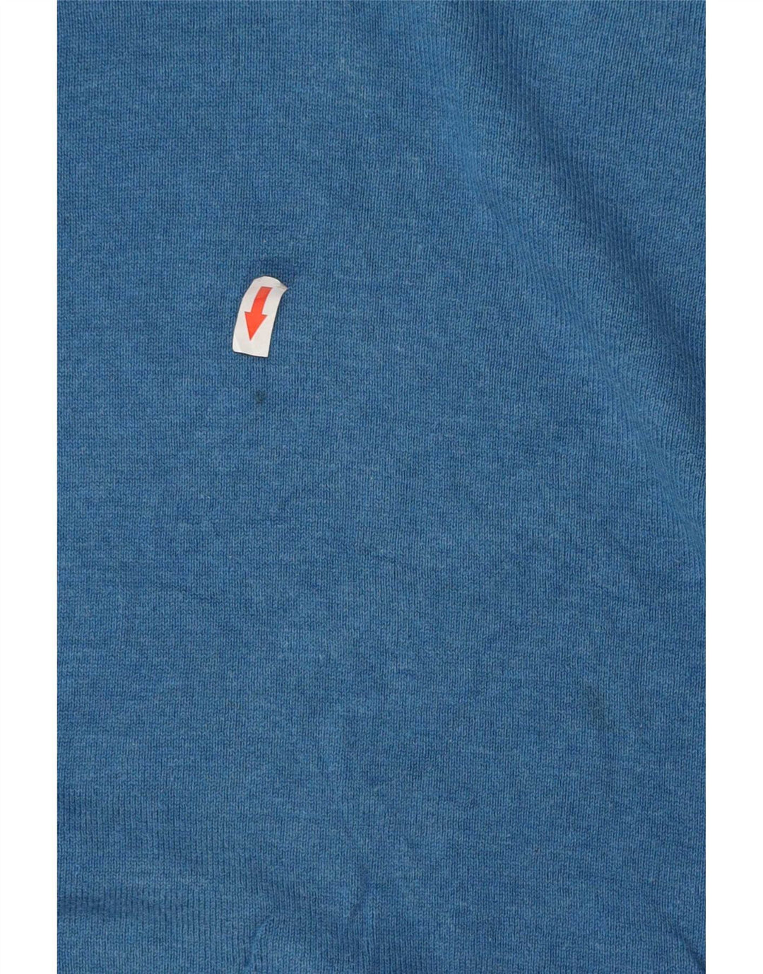 Marks & Spencer Herren-Pullover mit V-Ausschnitt, XL, blaue Baumwolle