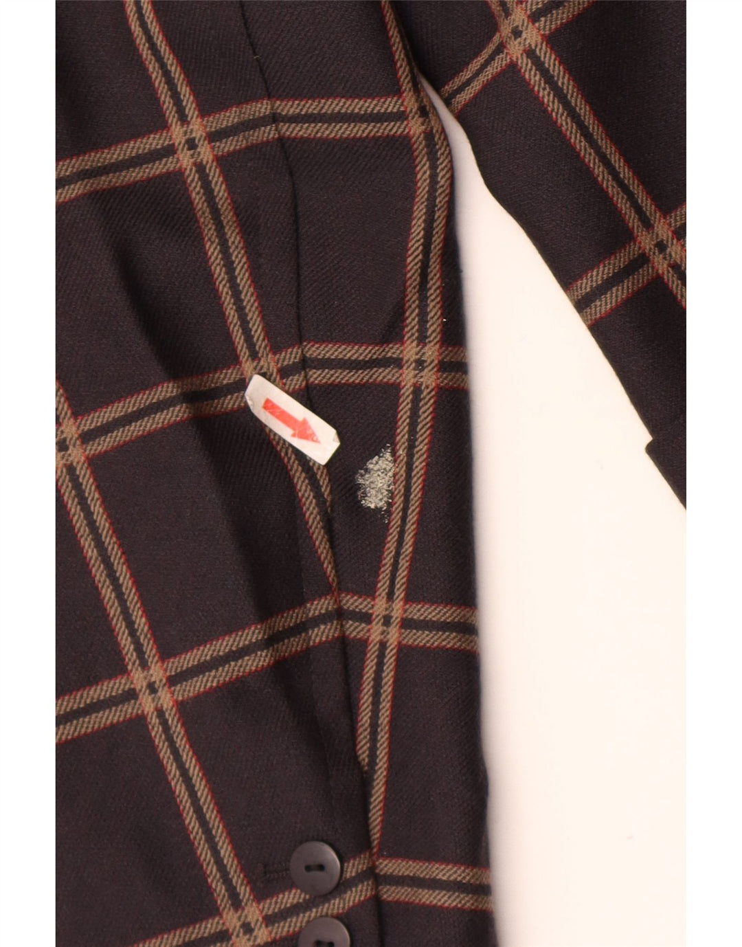 Laurel Damen Longline 3-Knopf-Blazerjacke EU 40 Mittelbraun kariert