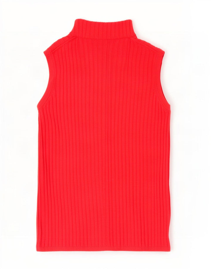 Marks & Spencer Damen Weste Tank Top UK 12 Mittelrote Viskose