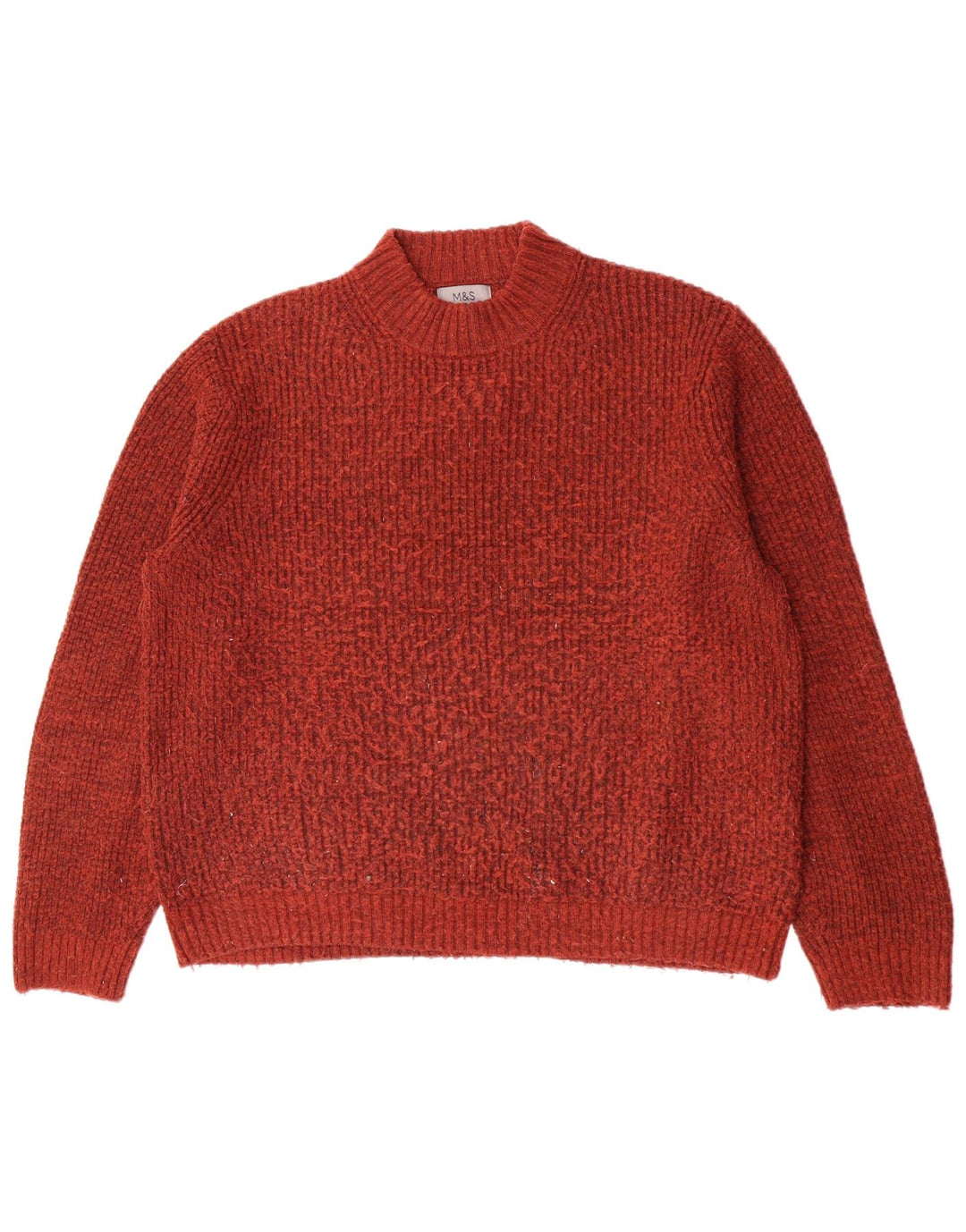 Marks & Spencer Herren Rollkragenpullover Pullover XL Rot Acryl