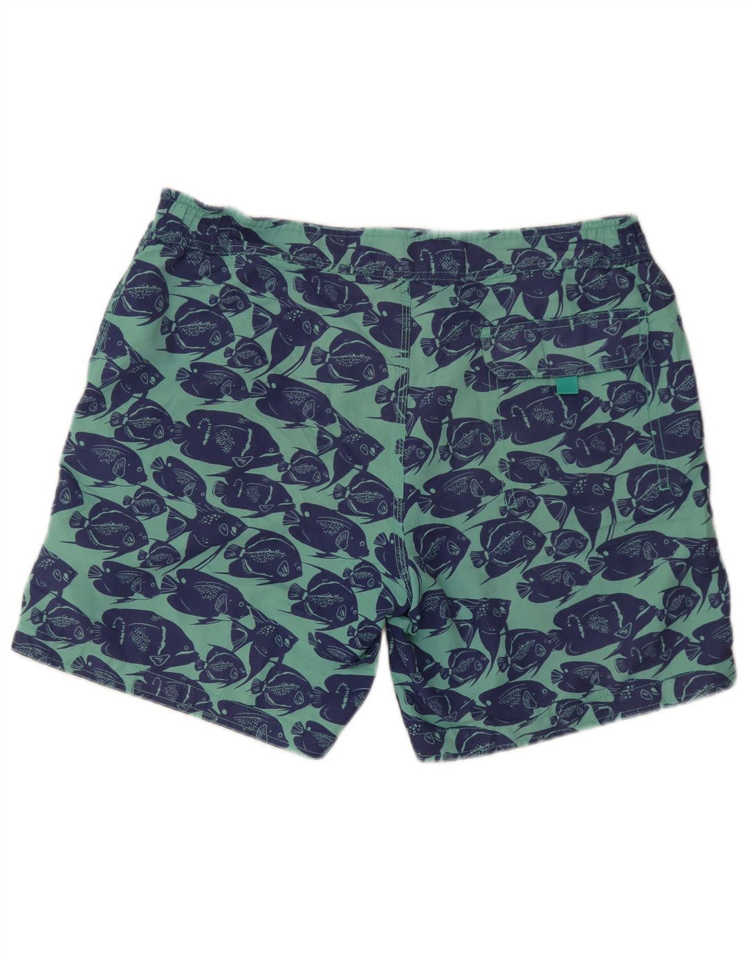 Boden Herren-Badeshorts mit Grafik, Größe L, Blau