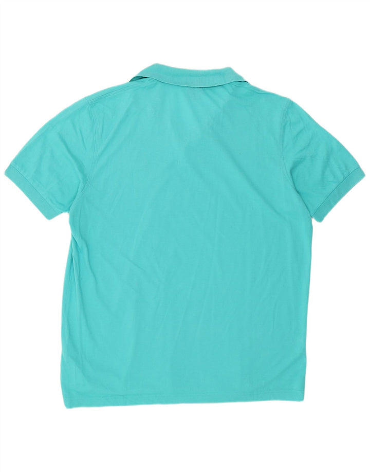 Hugo Boss Herren-Poloshirt mit normaler Passform, XL, blaue Baumwolle