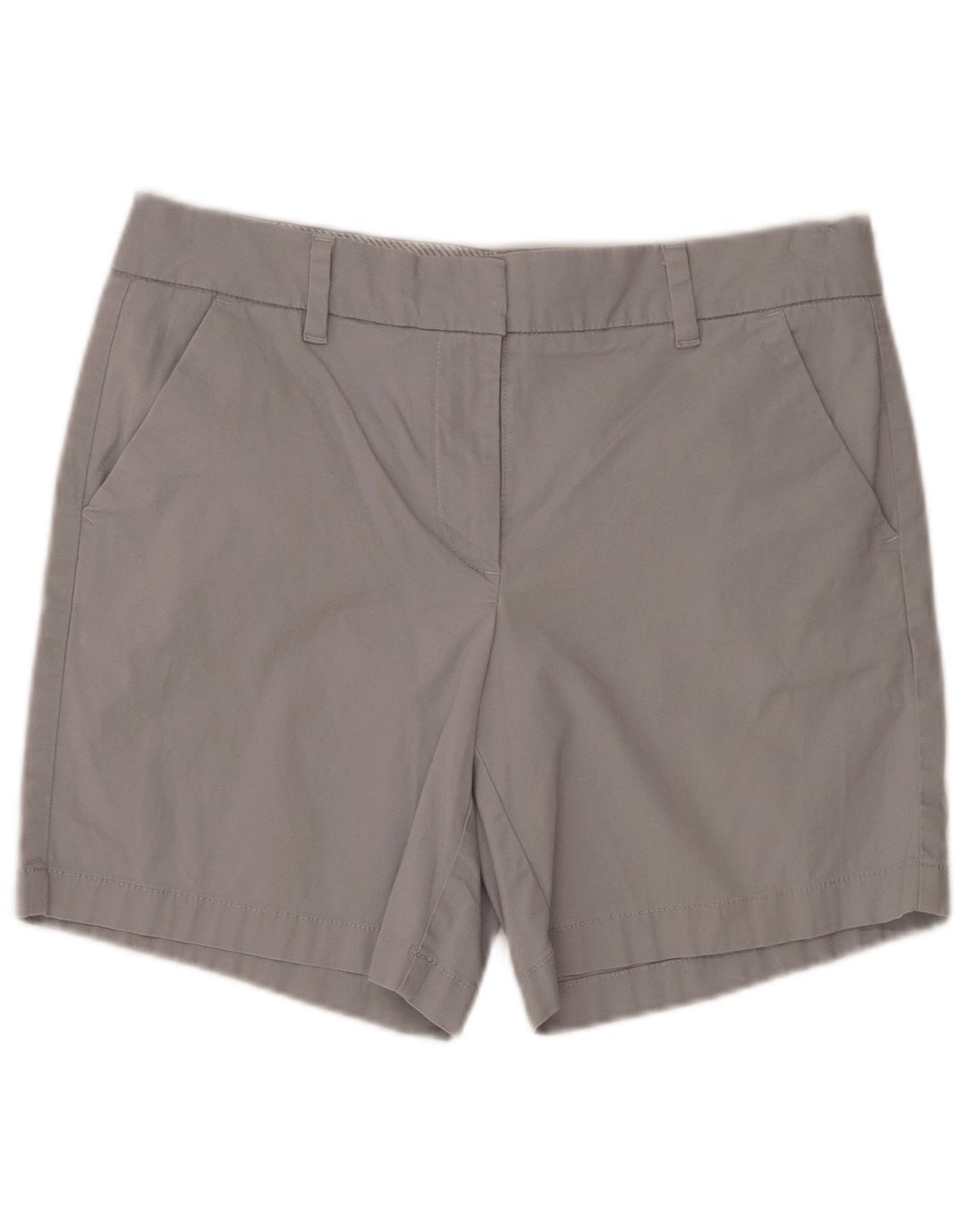 TOMMY HILFIGER Damen Chino-Shorts US 8 Medium W32 Graue Baumwolle
