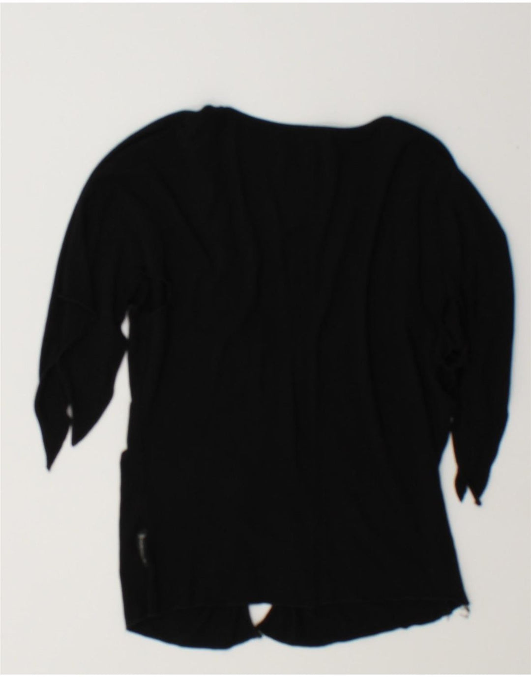 Armani Damen Crop Kurzarm-Hemdbluse IT 46 Large Schwarz