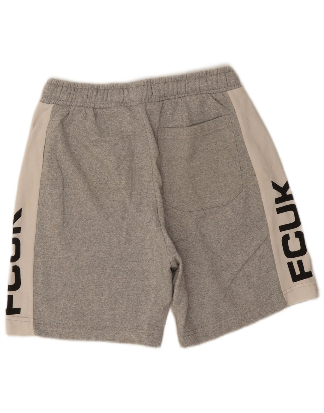 French Connection Herren-Sportshorts mit Grafik, Mittelgrau, Farbblock
