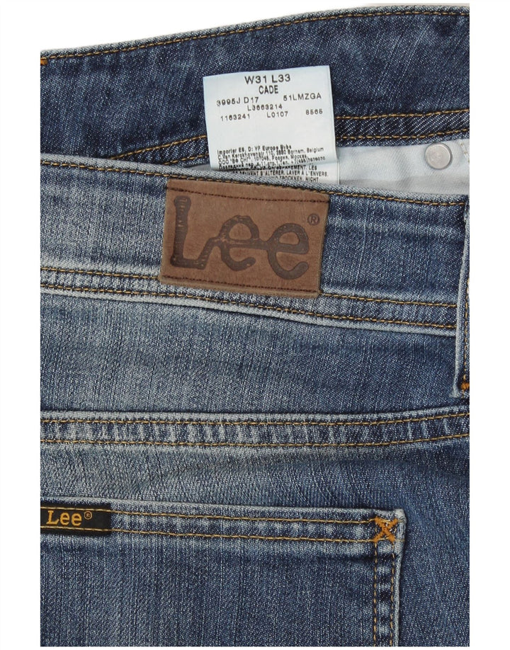 Lee Damen Cade Niedrige Taillen Bootcut Jeans W31 L33 Blau Baumwolle