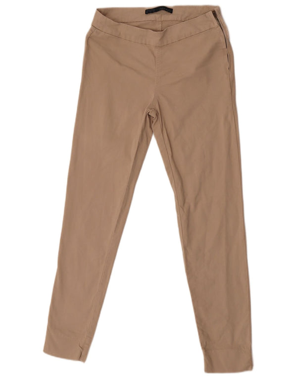 Zara Damen Slim Freizeithose XS W24 L27 Beige