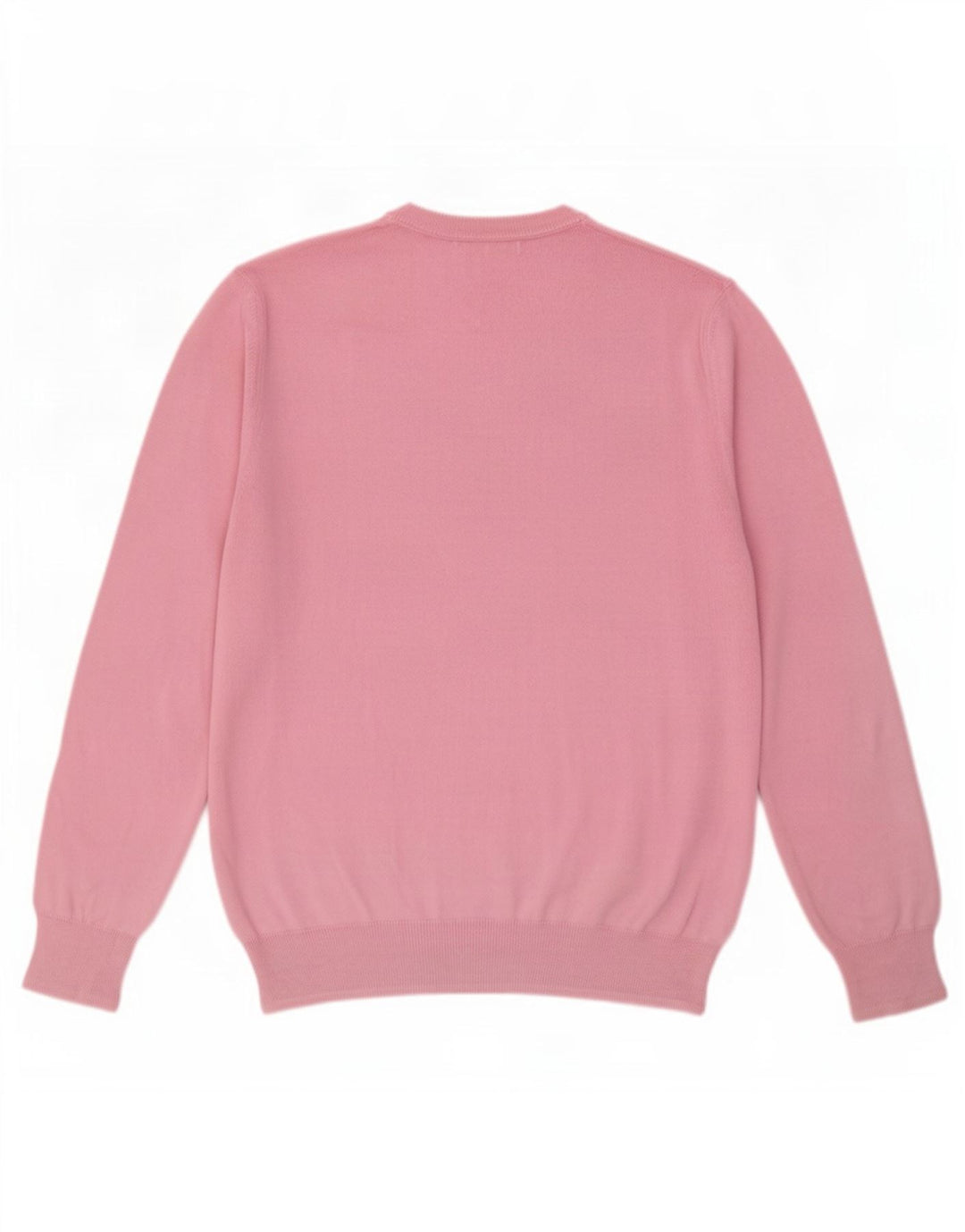 Zara Herren-Pullover mit V-Ausschnitt, groß, rosa Baumwolle