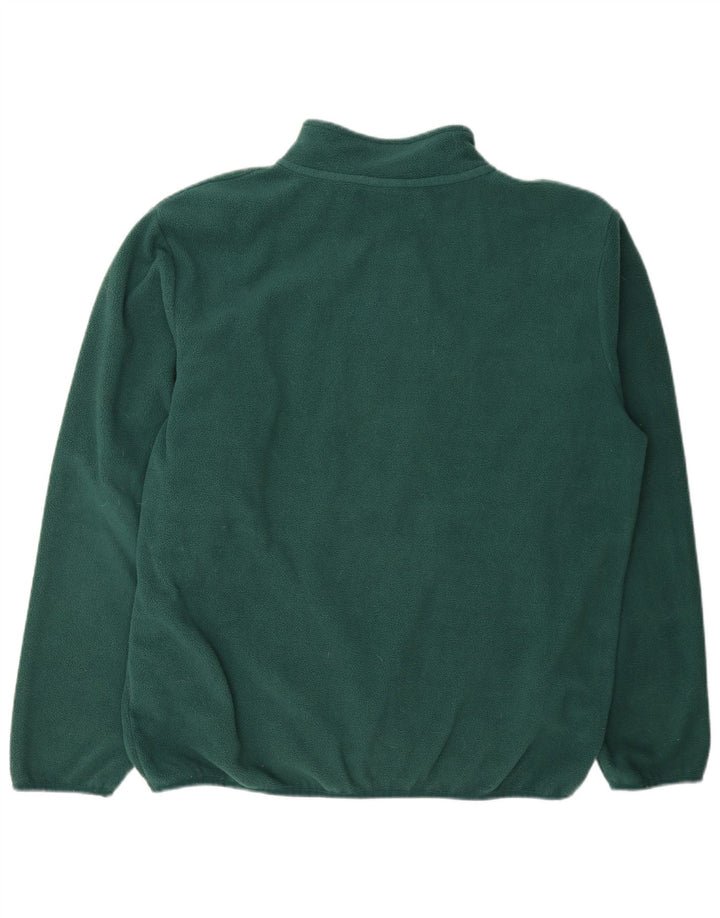 Umbro Herren-Fleecepullover mit grafischem Reißverschluss und Kragen, Größe L, grün, Polyester