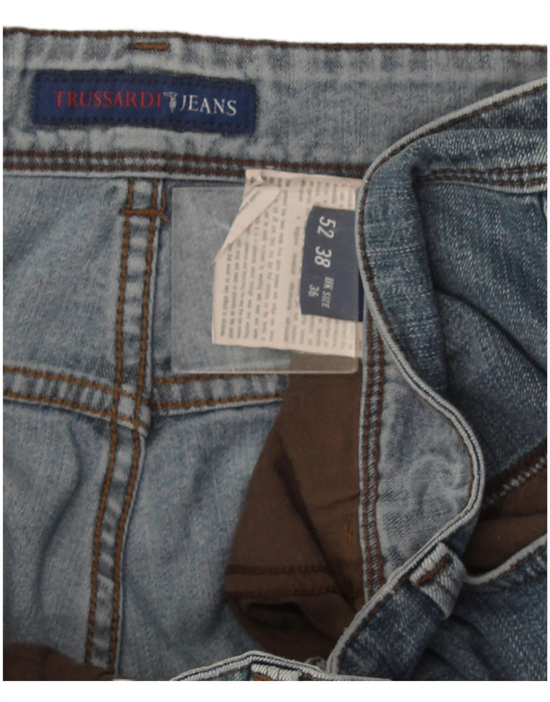 Trussardi Herren Straight Jeans W36 L34 Blau