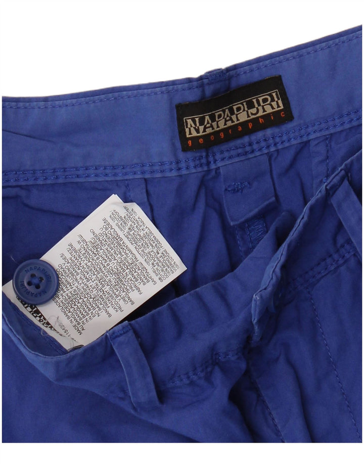 Napapijri Herren Chinoshorts W30 mittelblaue Baumwolle