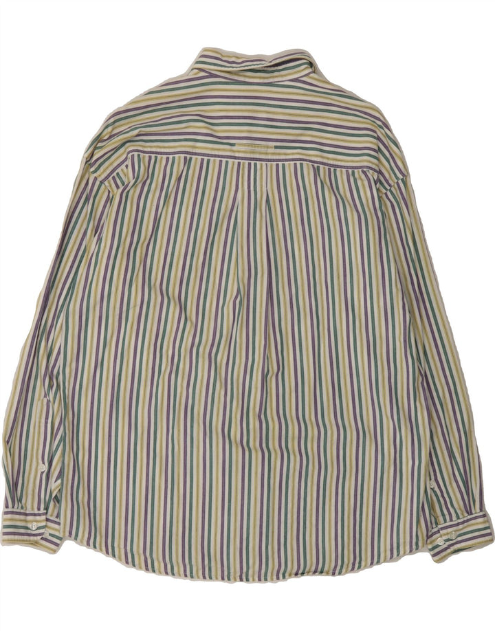 VINTAGE Mens Shirt Size 41/42 Large Multicoloured Striped Vintage Vintage and Second-Hand Vintage from Messina Hembry 