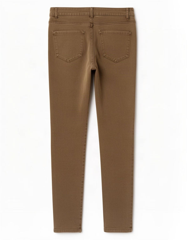 Marks & Spencer Damen Skinny Freizeithose UK 10 Small W27 L26 Beige
