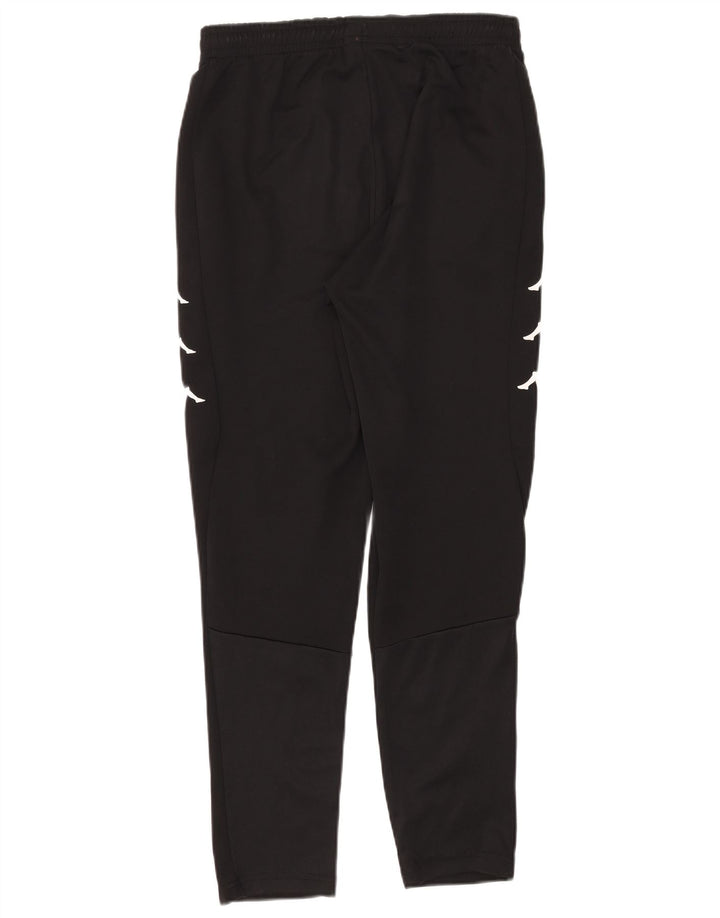 Kappa Herren-Trainingshose mit Grafik, mittelschwarzes Polyester