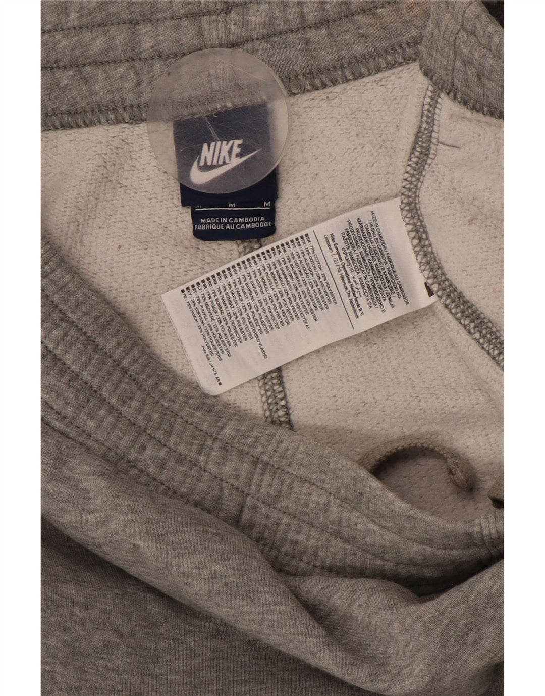 NIKE Herren-Trainingshose, Jogginghose, mittelgraue Baumwolle