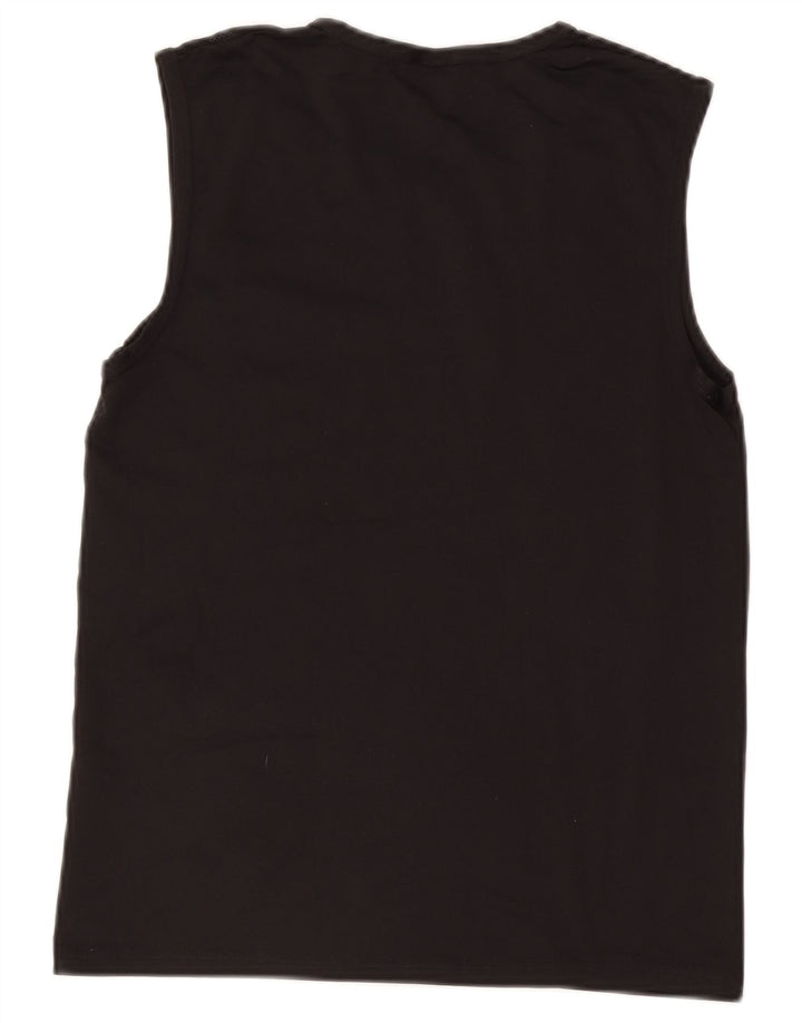Fila Herren Grafik-Weste Top Small Schwarz Polyamid