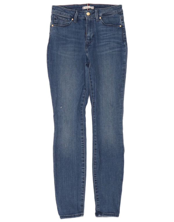 Tommy Hilfiger Damen Harlem Ultra Skinny Jeans W27 L30 Blaue Baumwolle