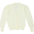 VINTAGE Womens Cardigan Sweater UK 12 Medium Beige | Vintage Vintage | Thrift | Second-Hand Vintage | Used Clothing | Messina Hembry 