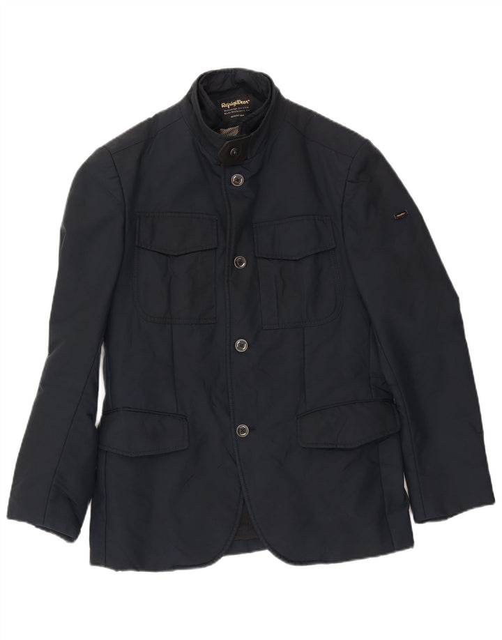 Refrigiwear Herren Blazer Windjacke IT 48 Medium Marineblau Nylon