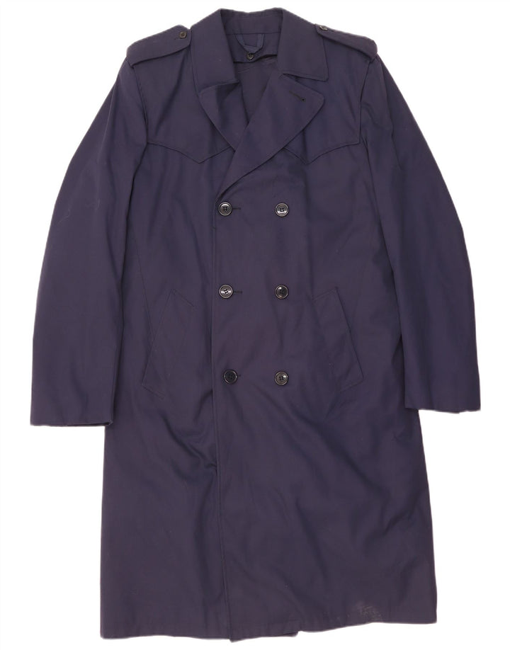 Vintage Herren Trenchcoat IT 48 Medium Marineblau