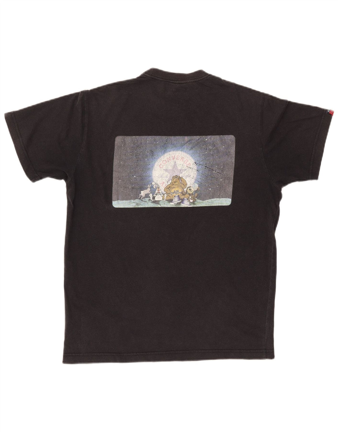 CONVERSE Herren Chuck Taylor Graphic T-Shirt Top Medium Schwarz