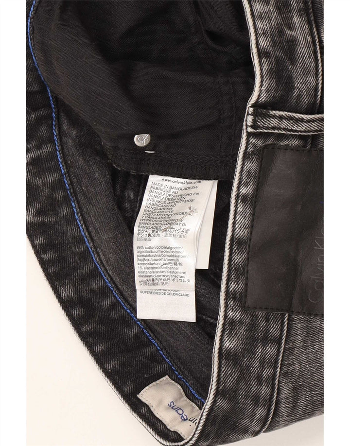 Calvin Klein Herren Jeansshorts W30 mittelgraue Baumwolle