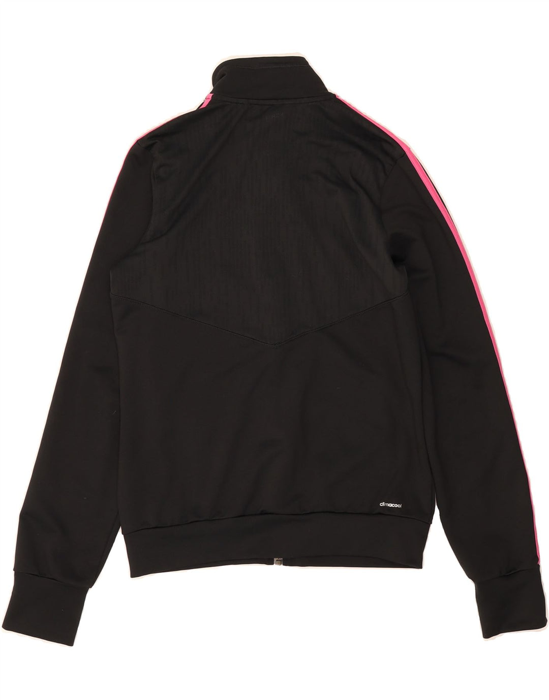 ADIDAS Girls Tracksuit Top Jacket 13-14 Years Black Polyester Vintage Adidas and Second-Hand Adidas from Messina Hembry 
